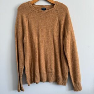 J. Crew Men's Camel Crewneck Sweater
